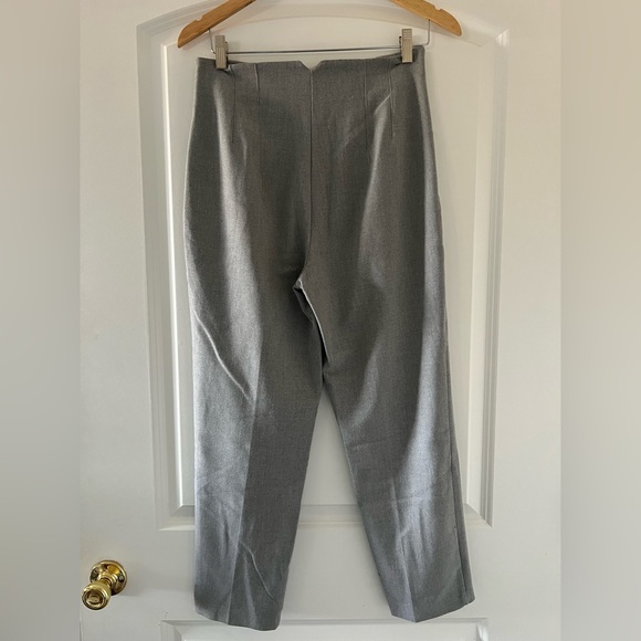 Zara High Waist Grey Trousers - Picture 7 of 8